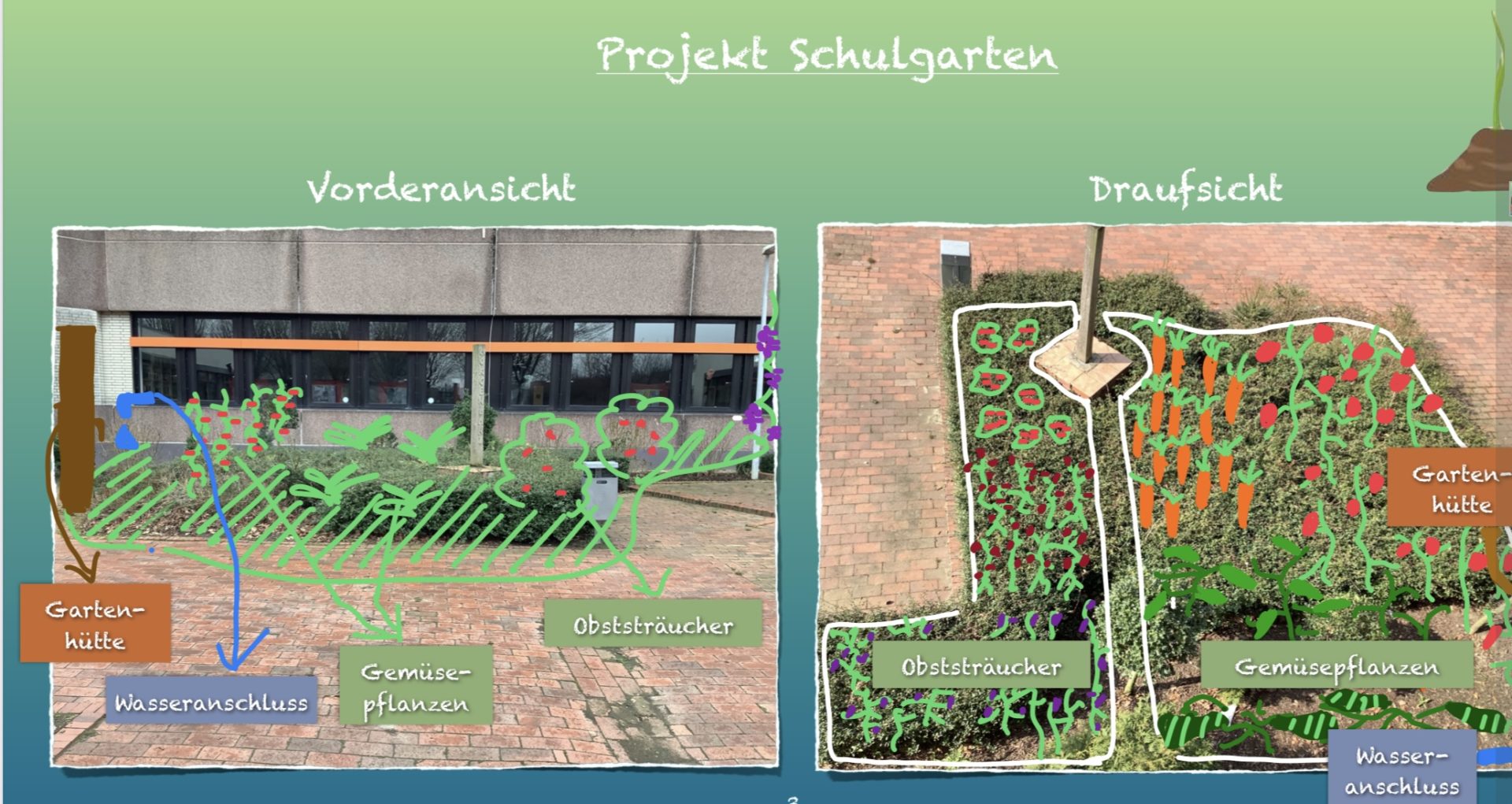 Nachhaltige Schulhofgestaltung des GBEs – Projekt Schulgarten