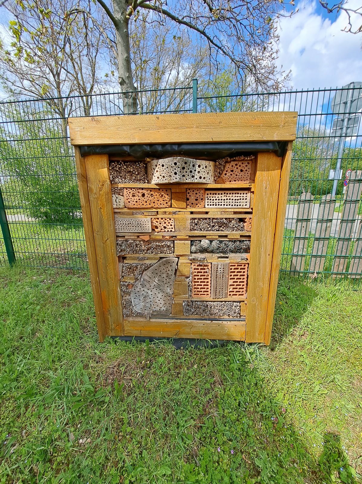 Ein Zuhause für Bienen, Käfer und weitere Insekten auf unserer Rotkreuzwiese