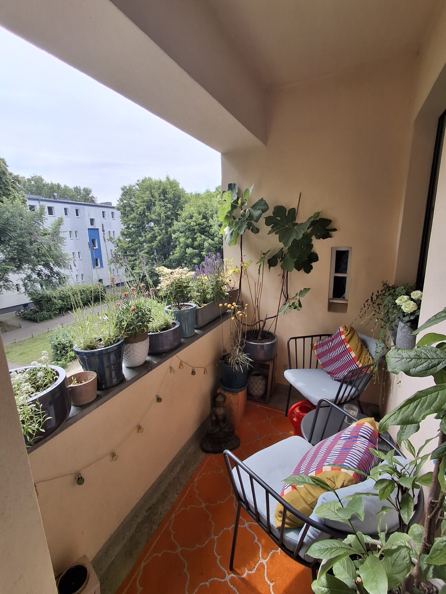 Balkon in Blüte