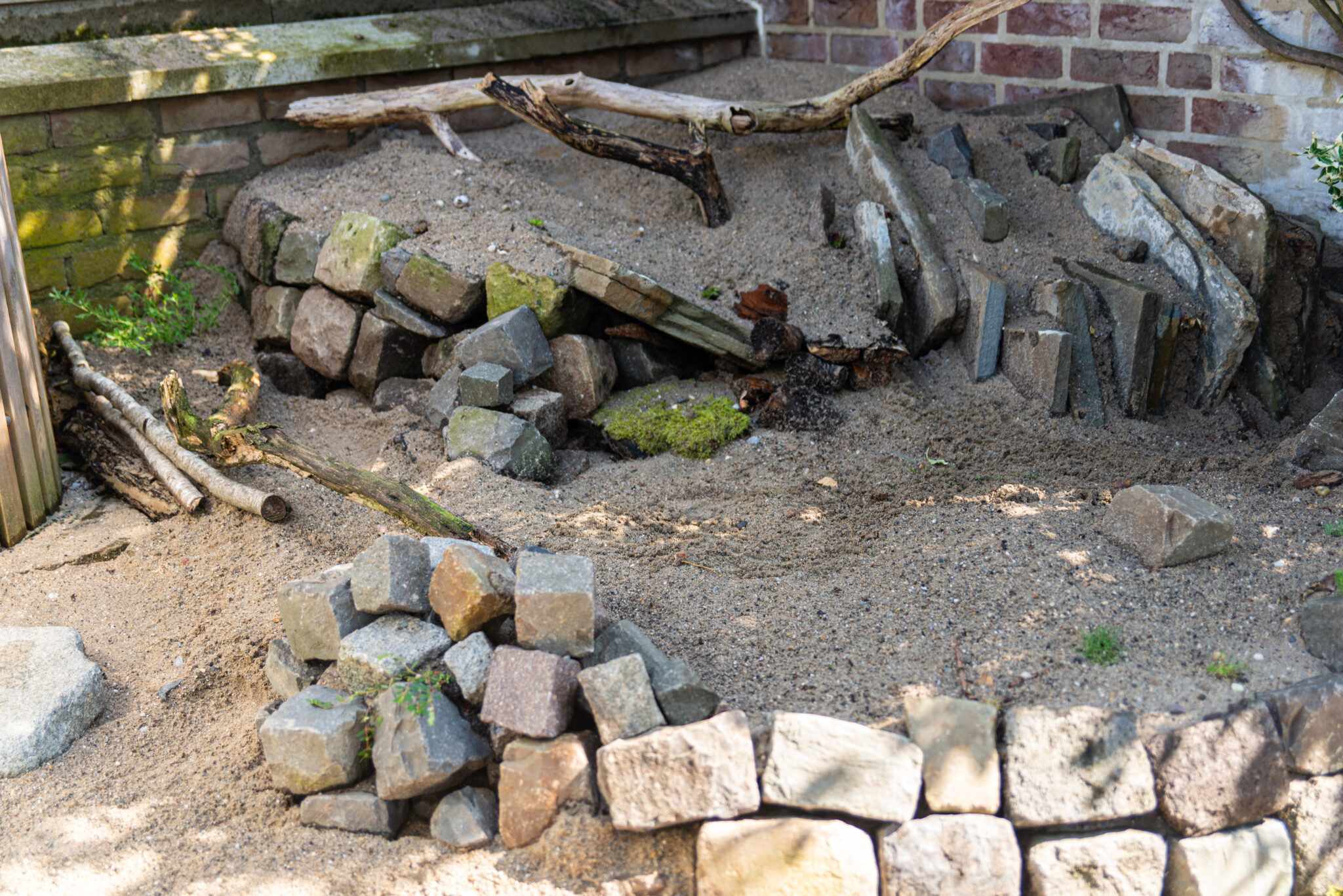 Spalten-Magerbeet mit Reptilienburg und Sandarium