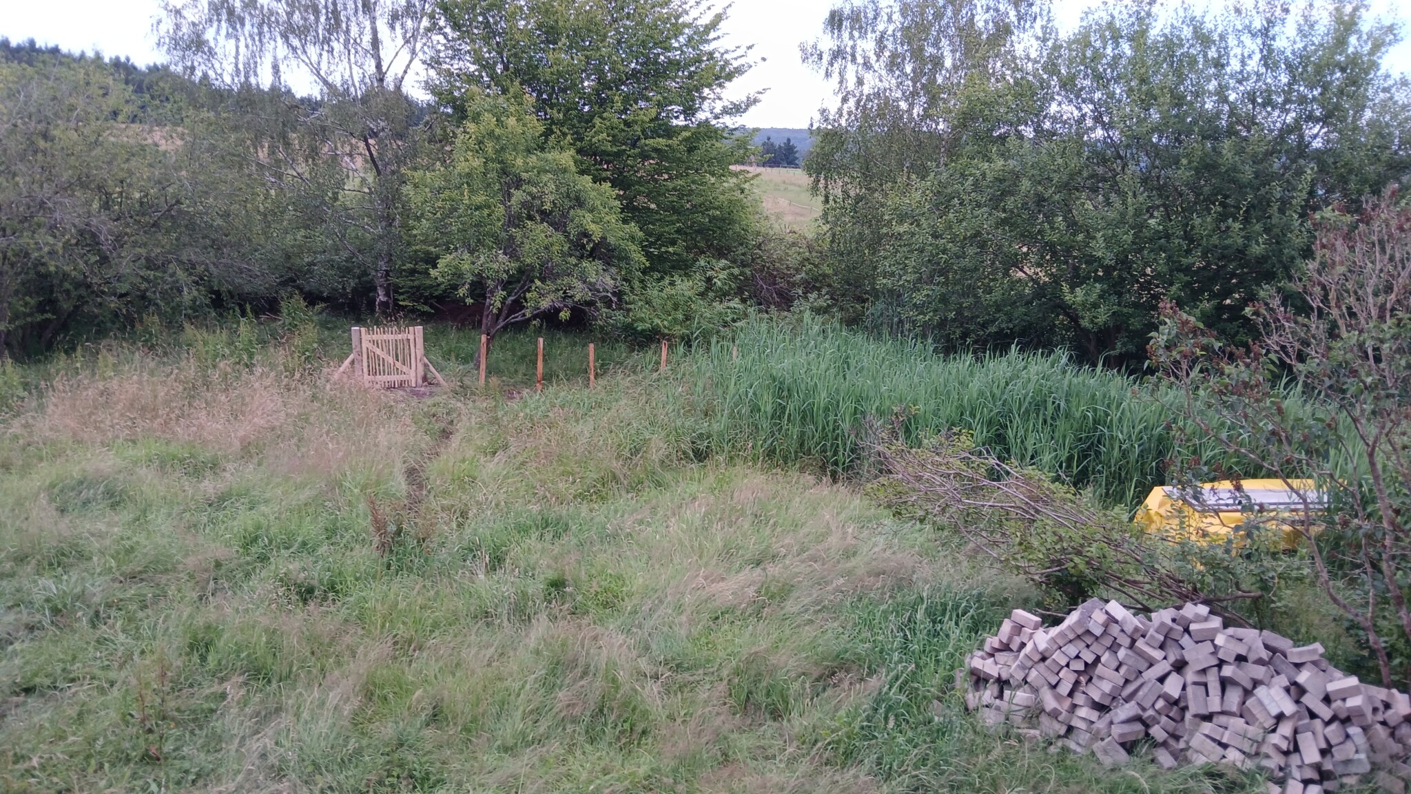 Ein Käferweg für die wilde Ecke und eine Ertragsbeet-Zone entsteht