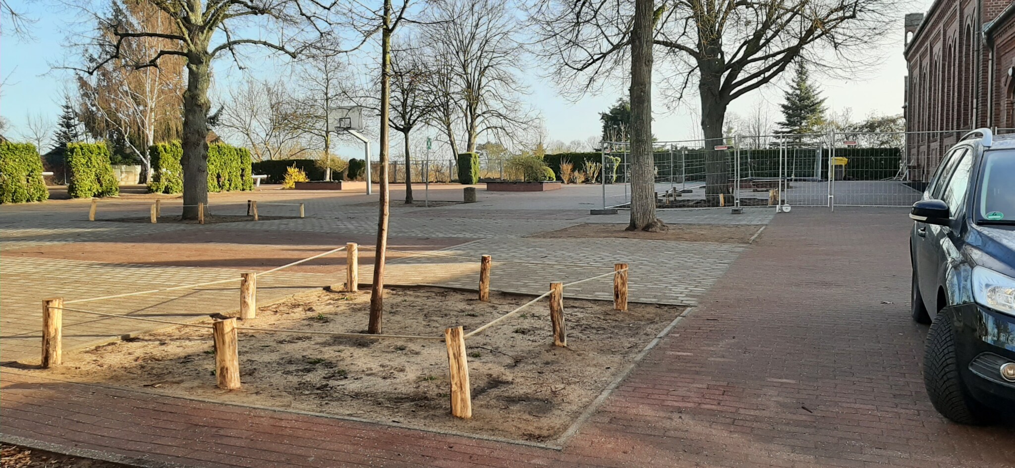 Blühender, summender Schulhof