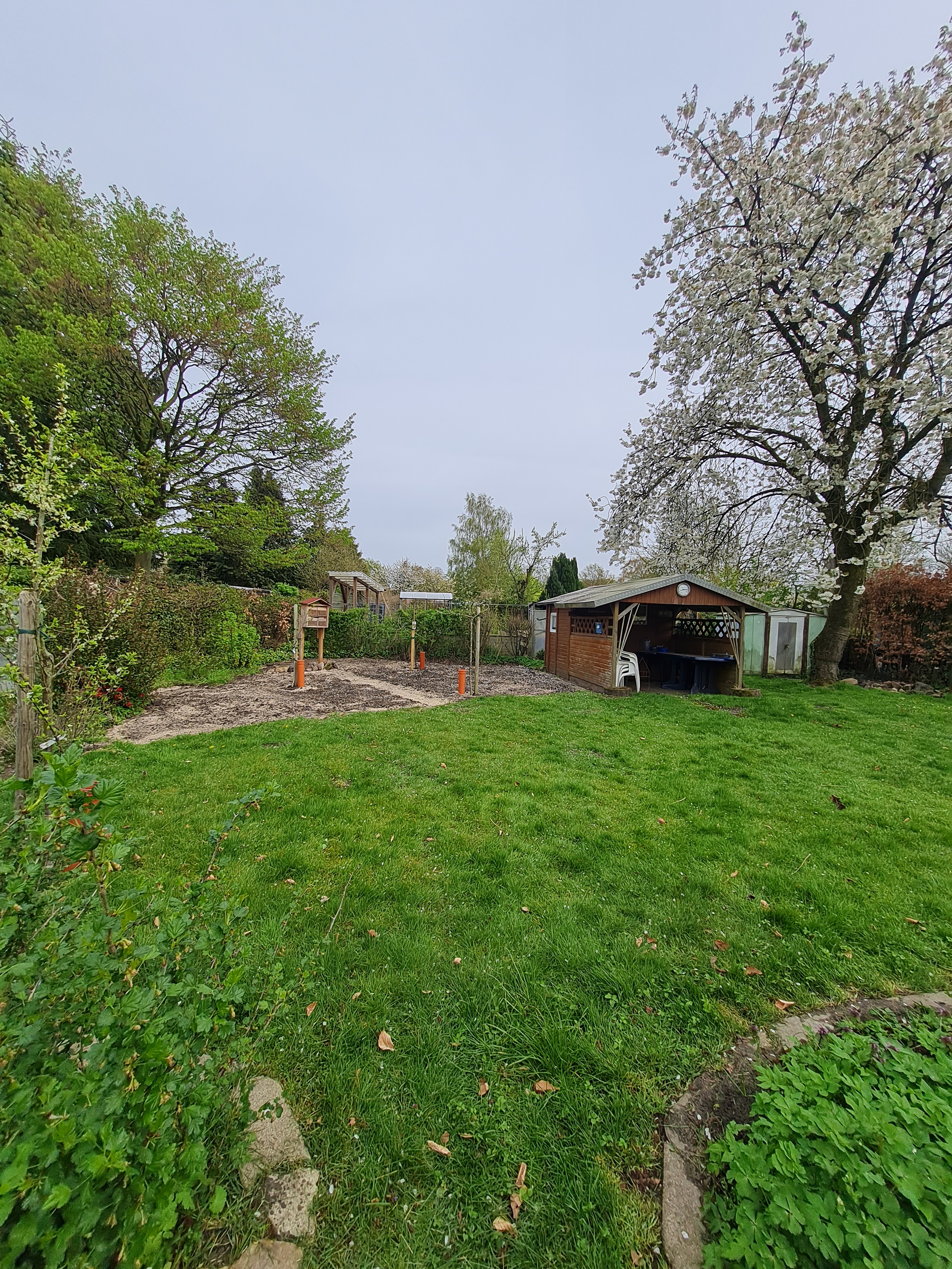 Essbare Stadt Bocholt-Borken legt eine Wildblumenwiese und ein Sandarium unterm Insektenhotel an